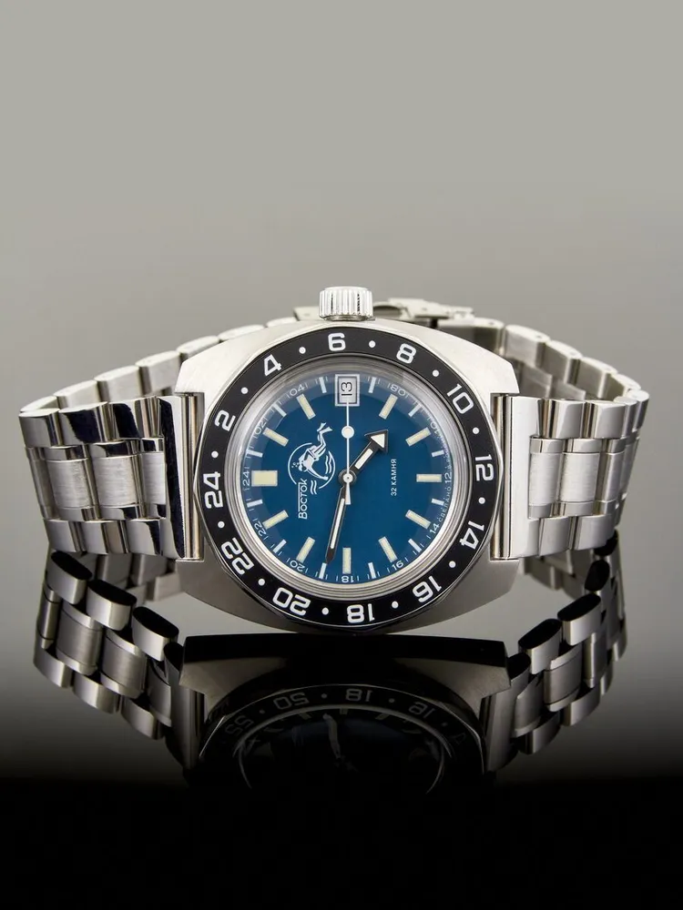 Vostok Amphibia 17003B Automatic 24-hour Watch - Image 3