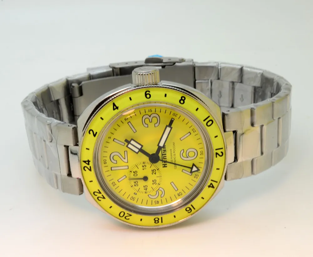Vostok Amphibia 96074A Neptune GMT Watch - Image 4