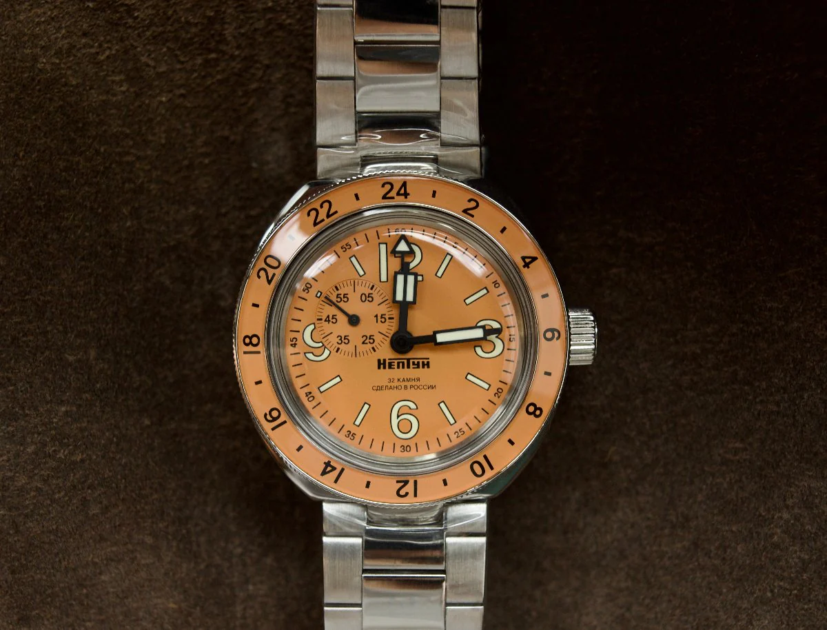 Vostok Amphibia 96075A Neptune GMT Watch - Image 3