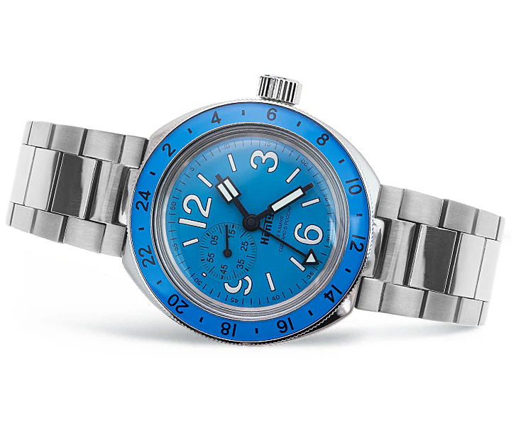 Vostok Amphibia 96076A Neptune GMT Watch - Image 3