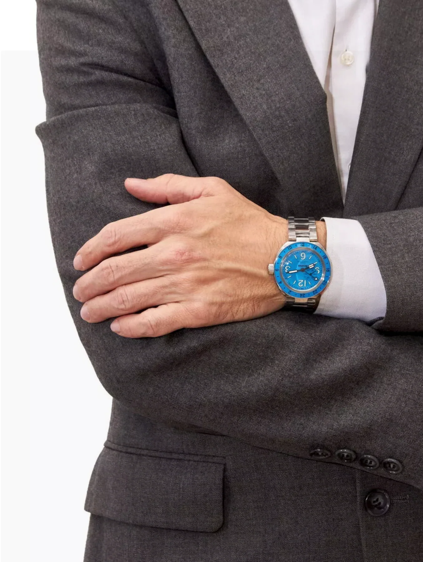 Vostok Amphibia 96076A Neptune GMT Watch - Image 7