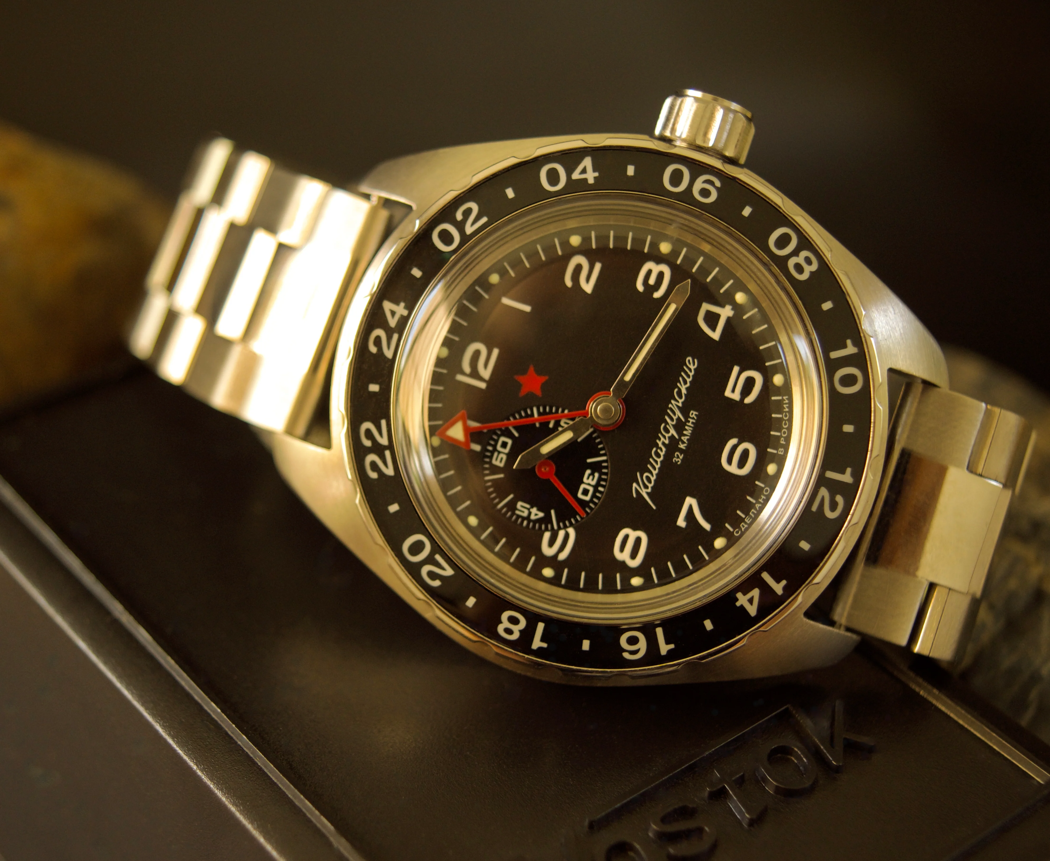 Vostok Komandirskie 02019A GMT Automatic Watch - Image 3