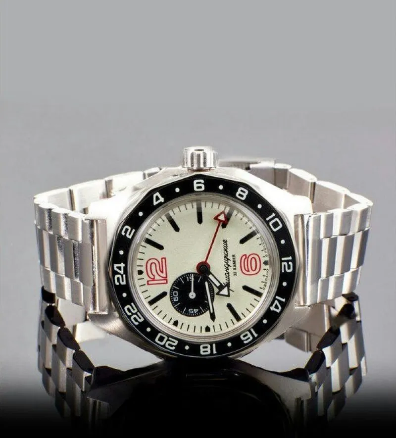 Vostok Komandirskie 03002B GMT Watch - Image 4