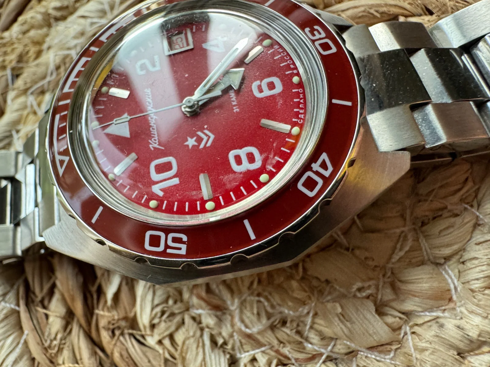 Vostok Komandirskie 650841 Watch Mechanical Automatic USED - Image 6