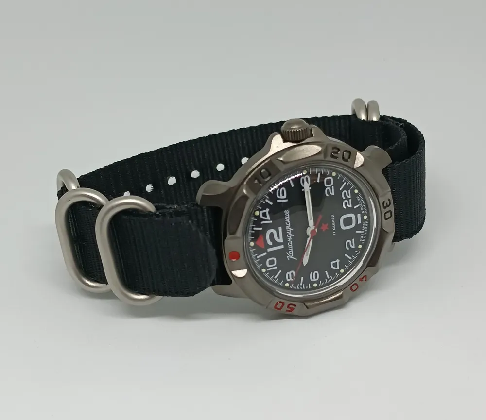 Vostok Komandirskie 81615V 24-Hour Russian Military Mechanical Watch - Image 4