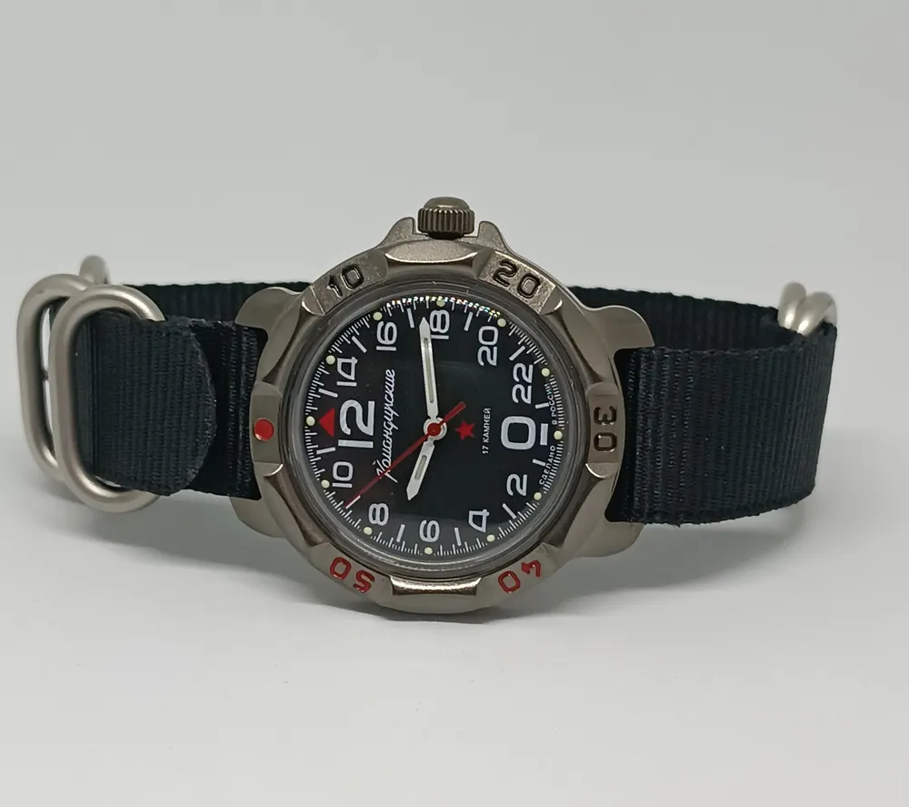 Vostok Komandirskie 81615V 24-Hour Russian Military Mechanical Watch - Image 7