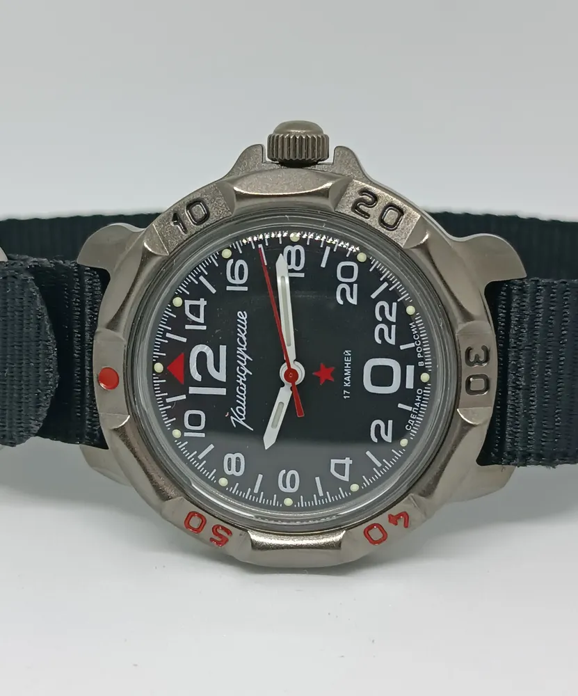 Vostok Komandirskie 81615V 24-Hour Russian Military Mechanical Watch - Image 8