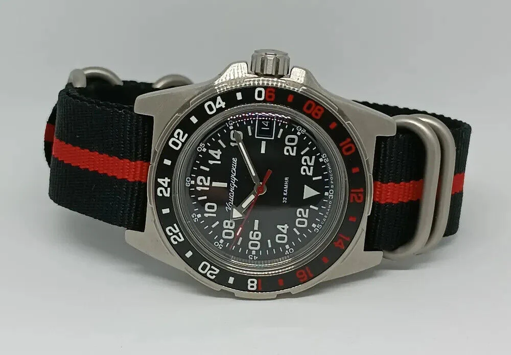 Vostok Komandirskie 95058B 24-Hour Automatic Watch - Image 5