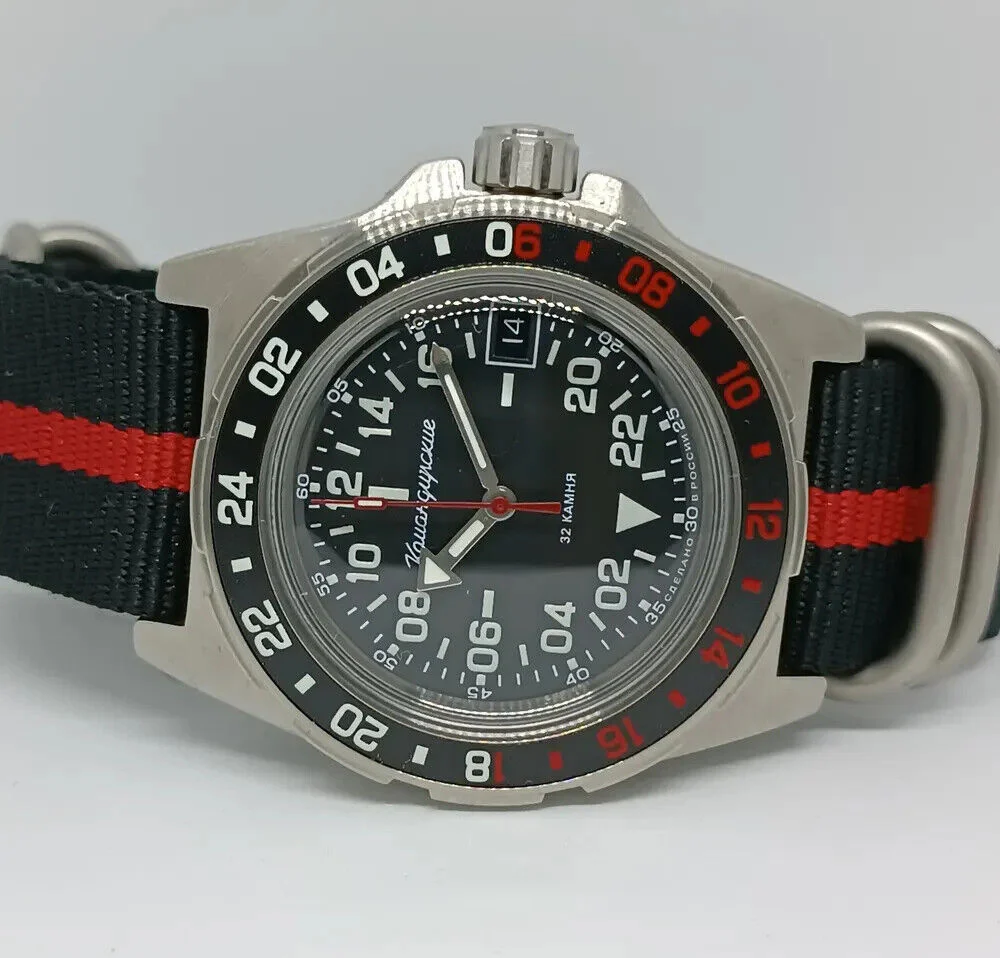 Vostok Komandirskie 95058B 24-Hour Automatic Watch - Image 7
