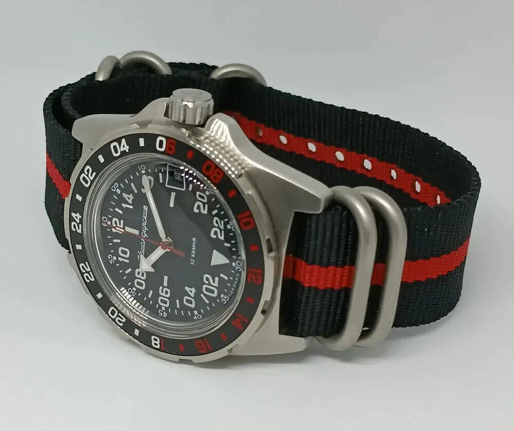 Vostok Komandirskie 95058B 24-Hour Automatic Watch - Image 8