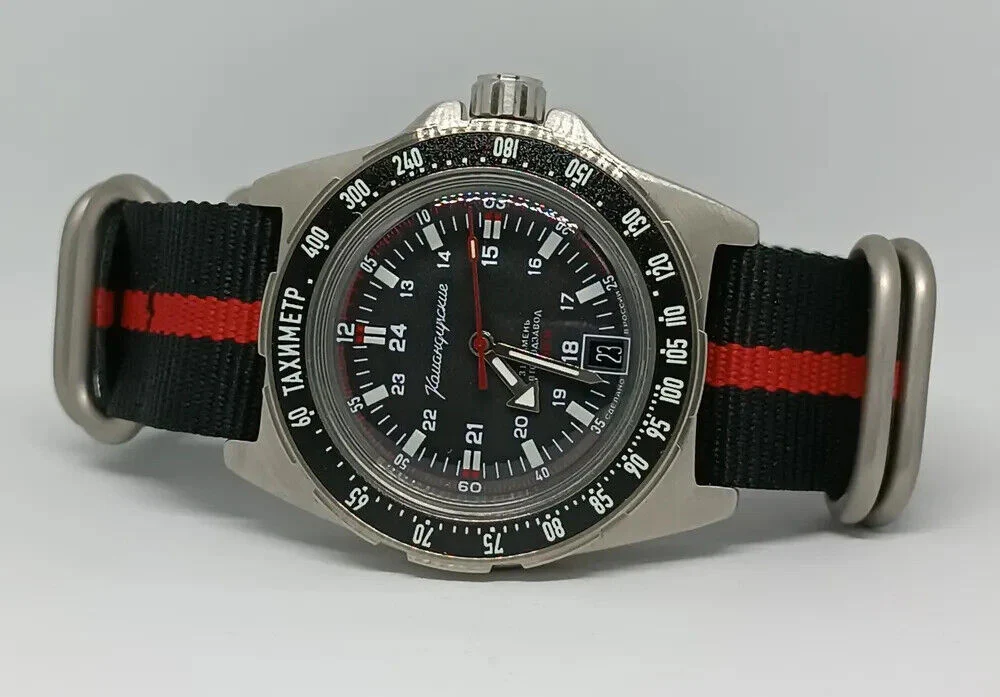 Vostok Komandirskie 95061B Watch with Tachymeter - Image 10