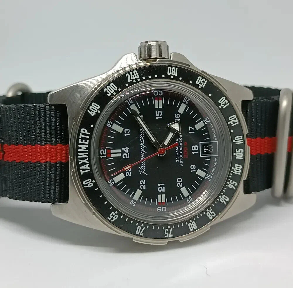 Vostok Komandirskie 95061B Watch with Tachymeter - Image 4
