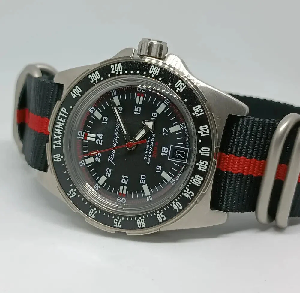 Vostok Komandirskie 95061B Watch with Tachymeter - Image 6