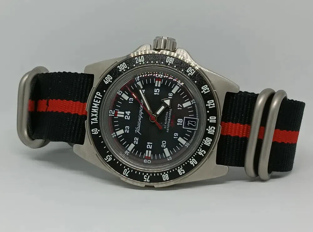 Vostok Komandirskie 95061B Watch with Tachymeter - Image 8