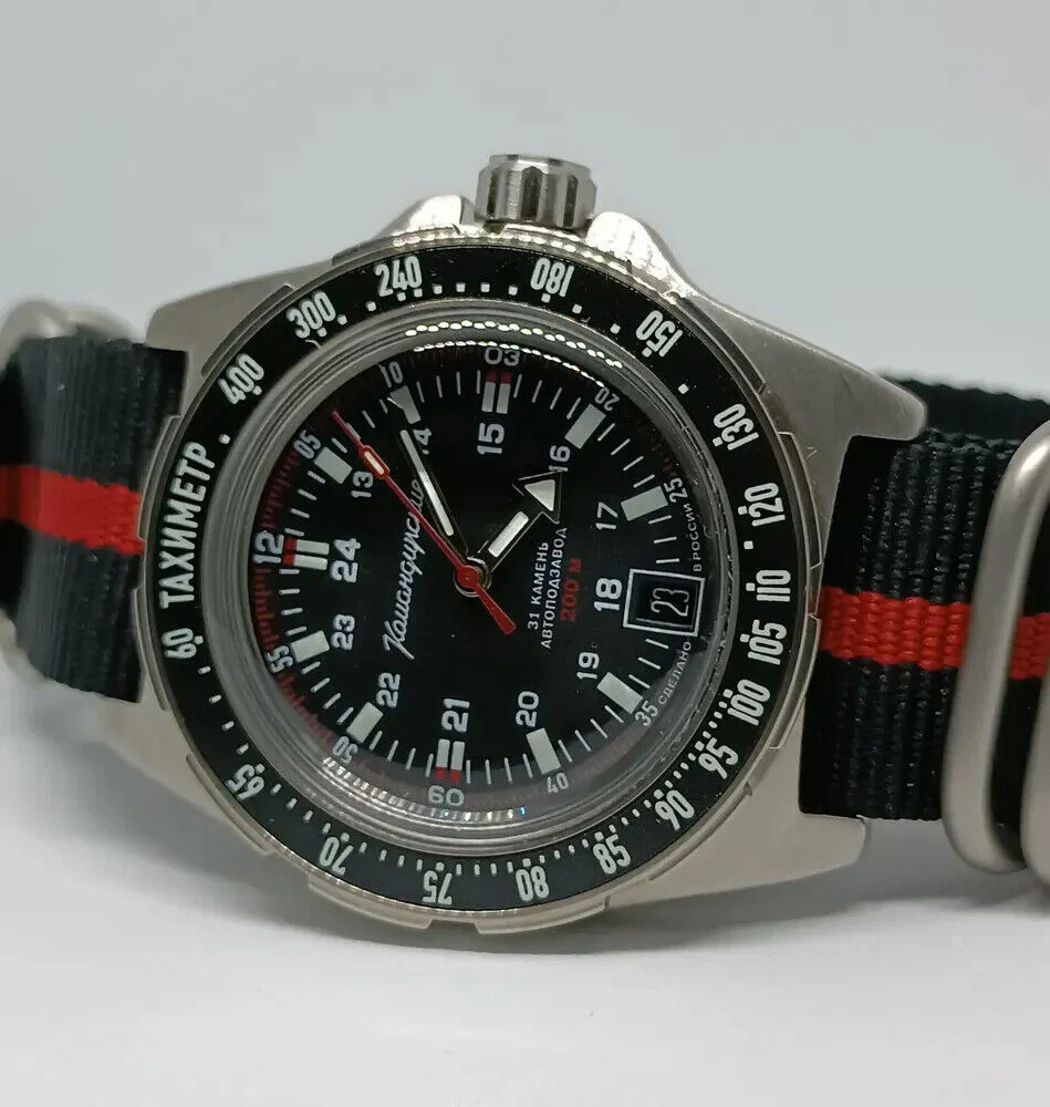Vostok Komandirskie 95061B Watch with Tachymeter - Image 9